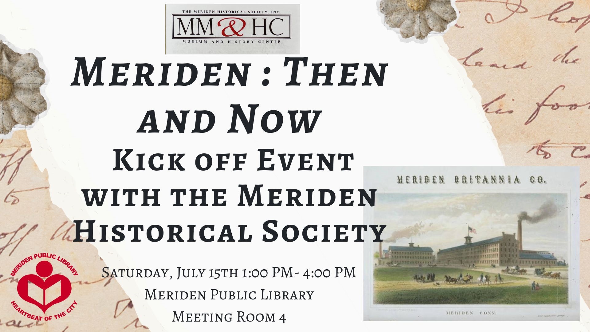 Meriden Then and Now! Kick off Event with the Meriden Historical